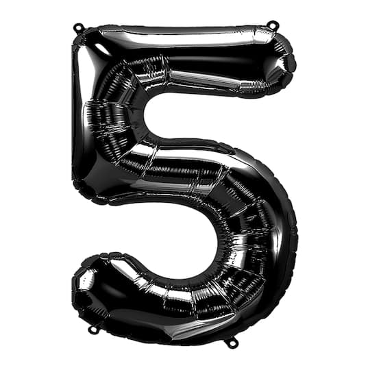 Michaels, 34" Black Number Foil Balloon – Category: Foil Balloons